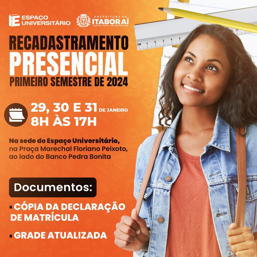Recadastramento do Transporte universitário de Itaboraí. Será iniciado na segunda-feira (29), o recadastramento do transporte universitário.