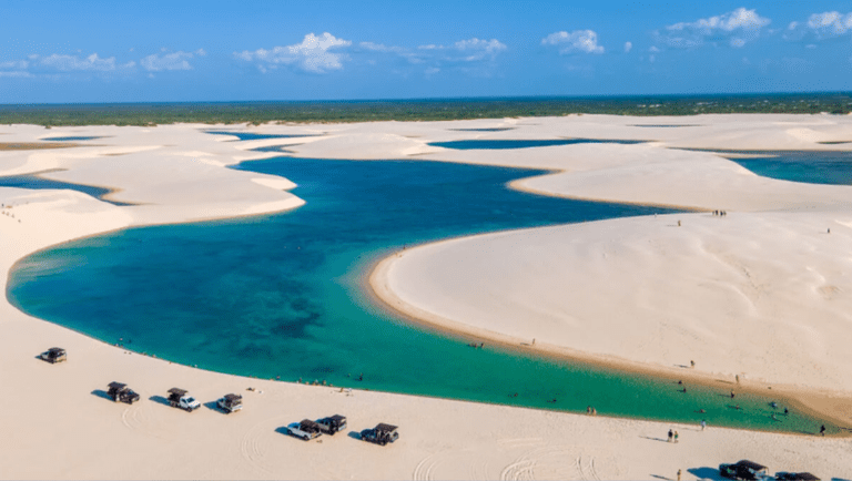 Lençóis Maranhenses. O Parque Nacional dos Lençóis Maranhenses foi reconhecido pela Unesco como Patrimônio Natural da Humanidade.