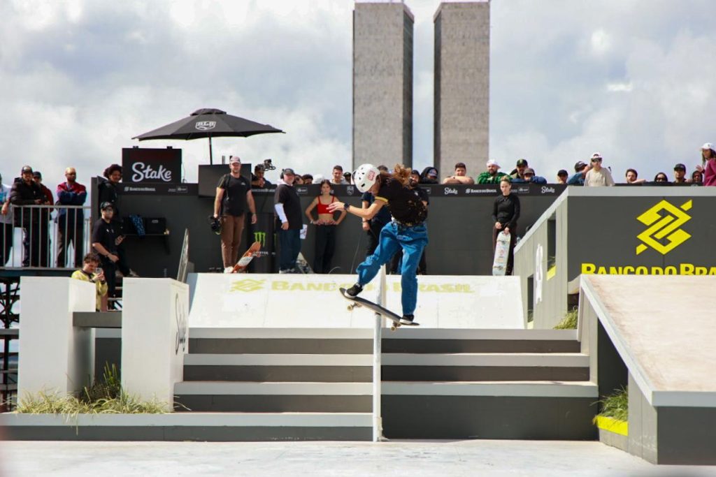 Foto: Kenia Rodrigues - Duda Ribeiro fica em 3º lugar em competição internacional de skate em Brasília