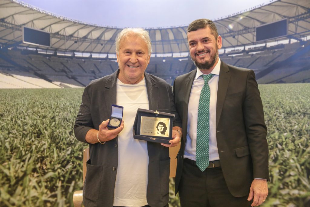 Museu do futebol do Estado é sugerido por Zico a Rodrigo Bacellar - Foto: Alex Ramos