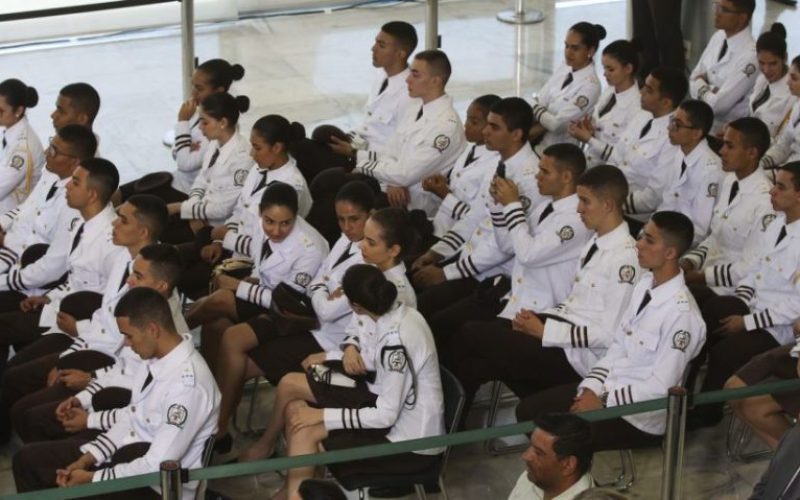 O Presidente Jair Bolsonaro durante o Lançamento do Programa Nacional das Escolas Cívico-Militares – PECIM.