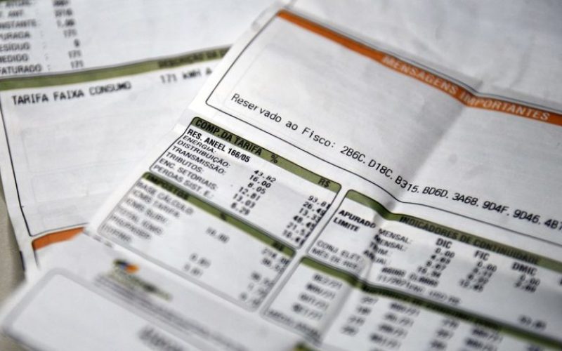 Conta de energia elétrica