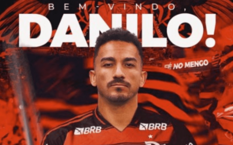 foto destaque site Flamengo fecha com Danilo: Lateral reforça o clube até 2026 - Foto: Reprodução