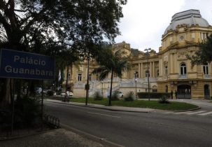 O Palácio Guanabara, em Laranjeiras, sede do Governo do Estado do Rio de Janeiro.